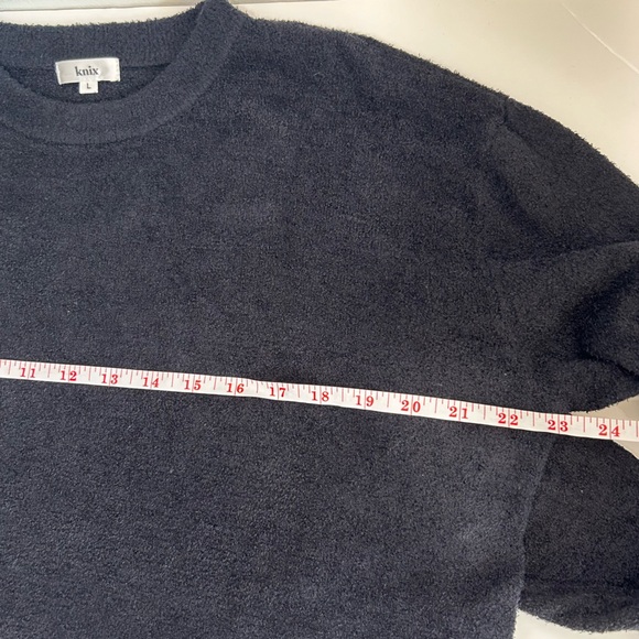 Knix “Cozzzy” Crewneck Sweater Black Womens Size Large - Picture 4 of 7